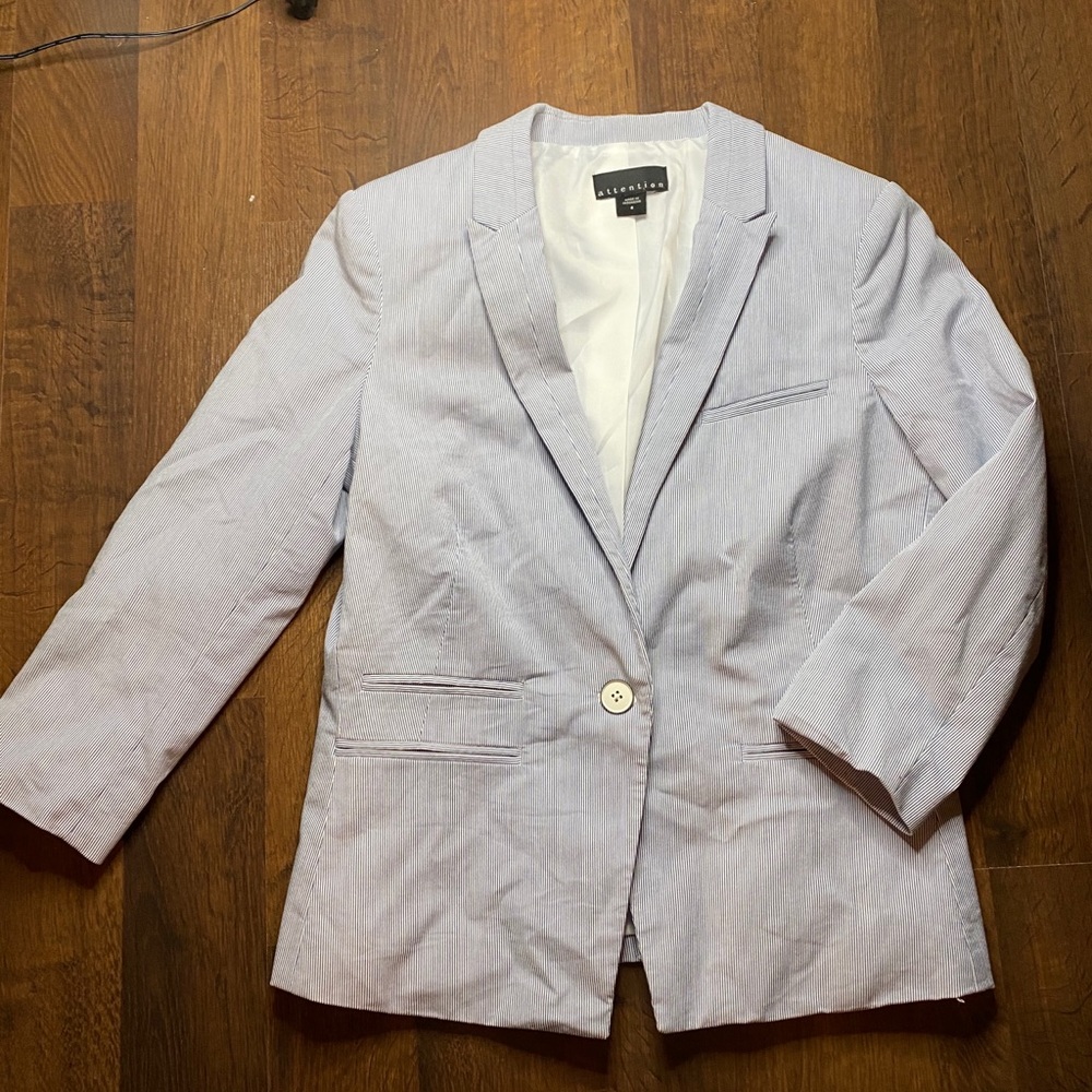 NWOT Seersucker Blazer